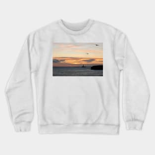 Early birds over St Mary's Island Crewneck Sweatshirt